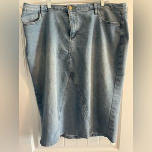 Midi Denim skirt